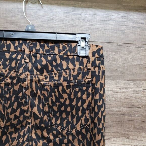Joe's Jeans Wild Geometric Print The Skinny Jeans‎ Brown Black Women's Size 27 - Picture 9 of 16